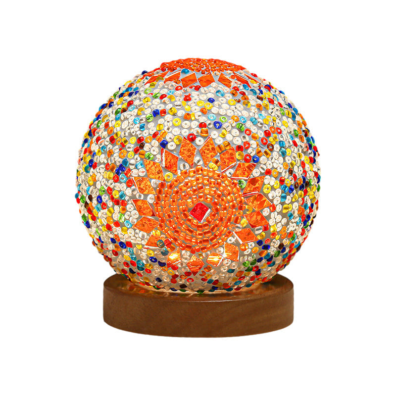 Mosaic Glass Table Lamp | LED Color Changing Night Light