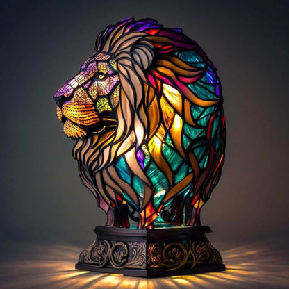 Stained Glass Owl Lamp | Artisan Mosaic Night Light