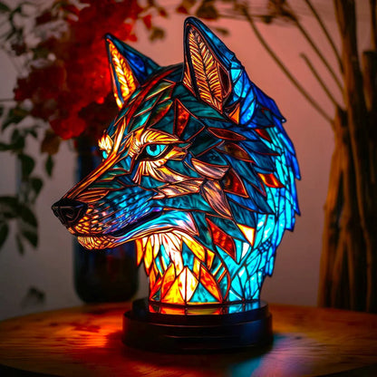 Stained Glass Owl Lamp | Artisan Mosaic Night Light